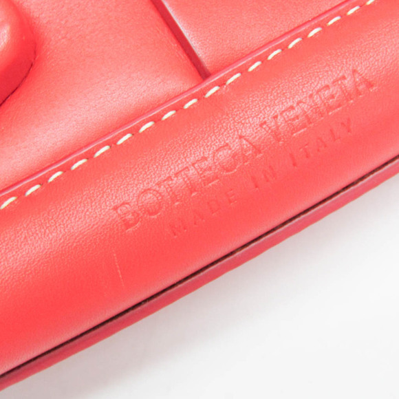 BOTTEGA VENETA Red Leather Shoulder Bag - Picture 10 of 14